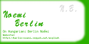noemi berlin business card